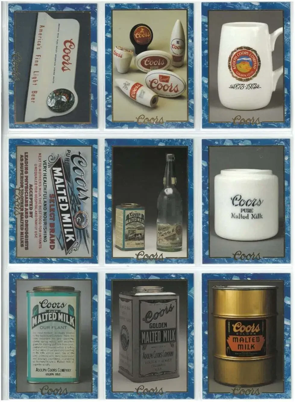1995 Coors Beer Collectors Cards  (COMPLETE SET)